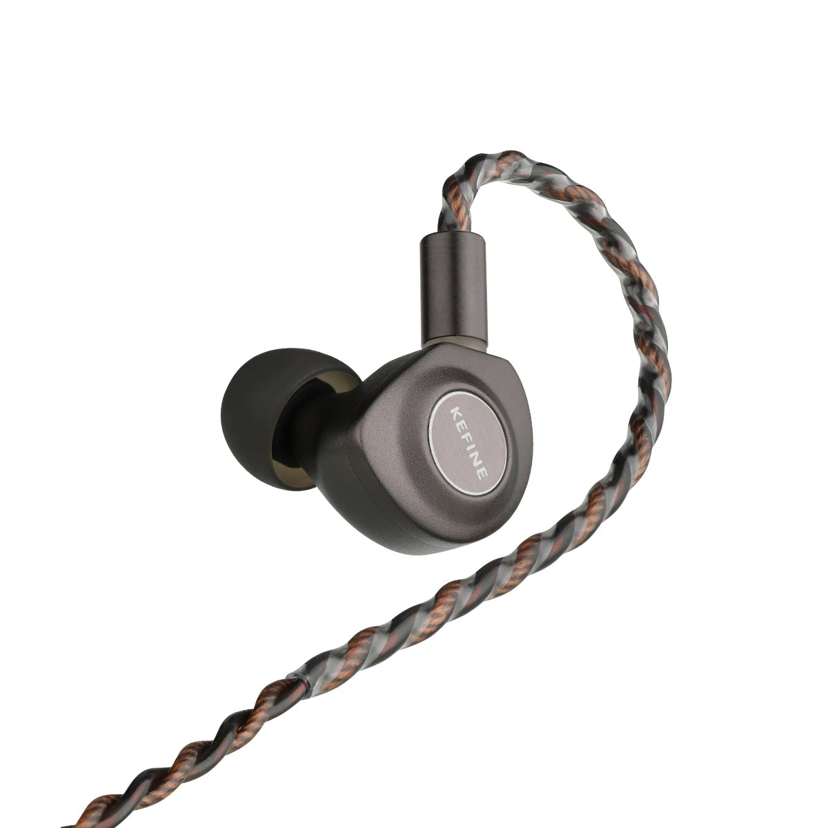 KEFINE Delci HiFi Wired IEM Earphones with 10mm DLC+PU Dynamic Driver, CNC Metal Housing, Detachable 0.78mm 2Pin Cable