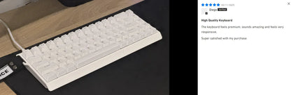 Teclado gaming MCHOSE ACE 68 con switches magnéticos Hall Effect, Rapid Trigger, RGB programable, 8K Hz y funciones DKS/MT/TGL/RS/SOCD