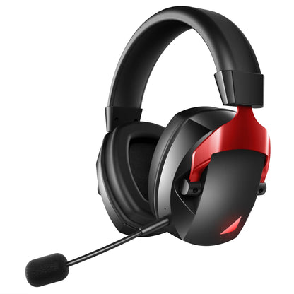 Gaming Headset with Detachable Noise Cancelling Microphone – 3 Mode Wireless Bluetooth 5.3 2.4G USB & 3.5mm Wired Gaming Headset with 50mm Drivers