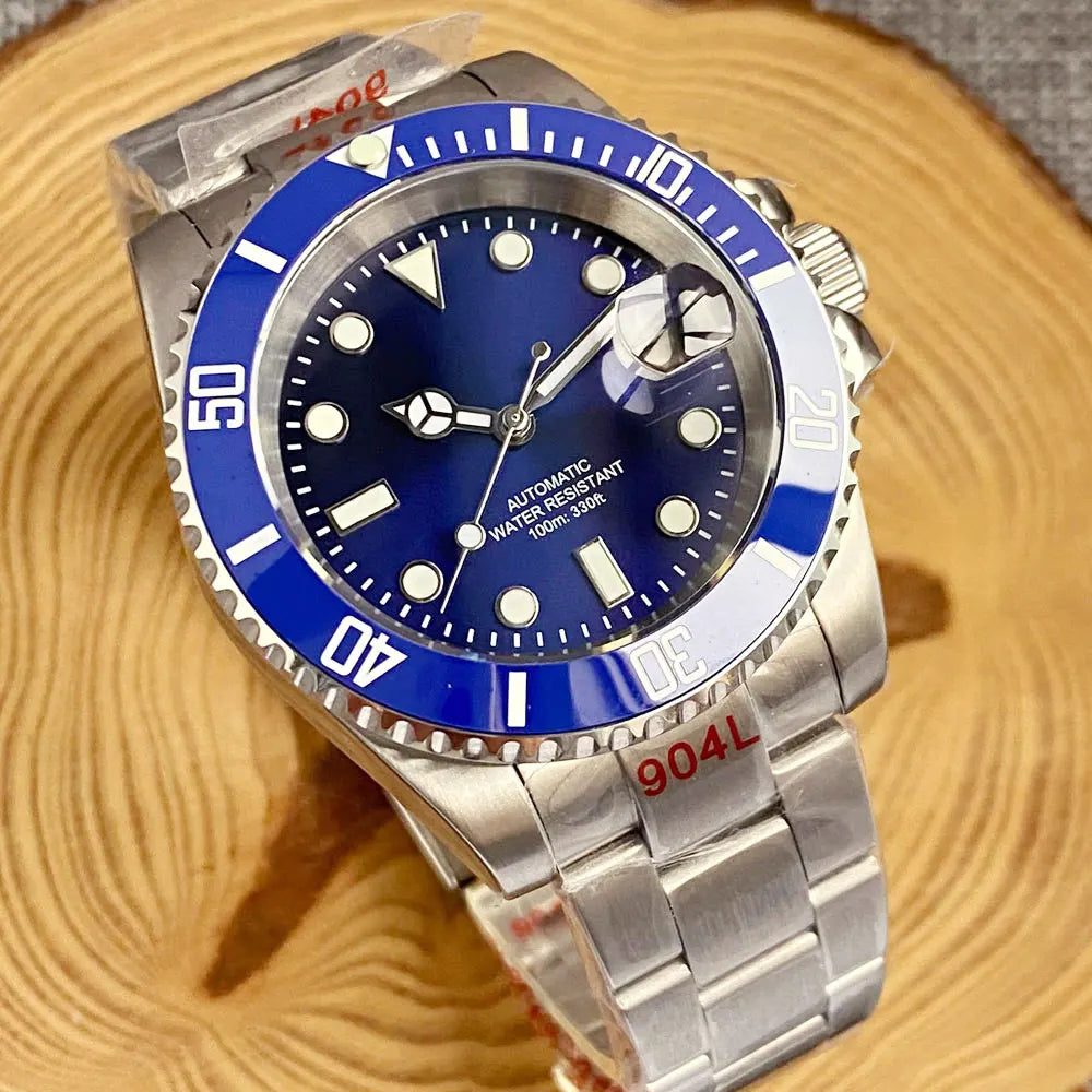 200m Waterproof Miyota8215 Automatic Men Watch Diver Watches 40mm Mechanical Movement Luminous Jubilee Strap Glide Lock Buckle