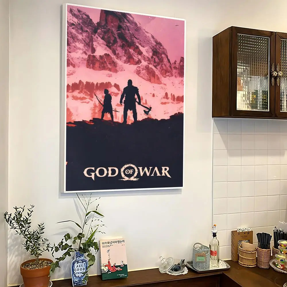 Mythic G-God of War RagnarokS Poster Stylish Art Poster Wall Decor for Living Room Bedroom Office Hotel Home Interior