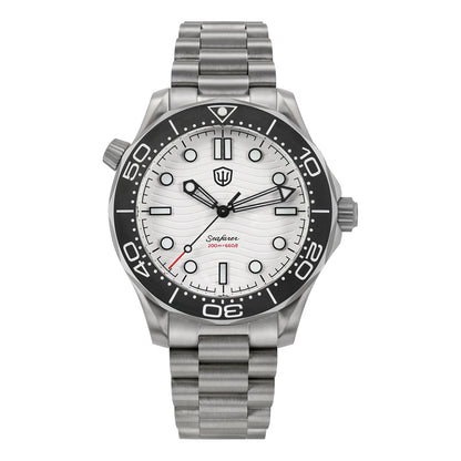 Watchdives 42mm Seafarer Grade 2 Titanium NTTD Dive Watch WD007Q V2 VH31 Sweep Second Quartz Movement Luminous Sapphire Watches