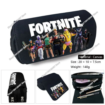 Shooting Game Pencilcase FORTNITED Boy Large Capacity Waterproof Pencil Pouch Office Stationary Gift Toy