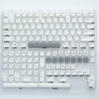 KBDiy KOA Profile Keycap GMK Style Retro 9009 Theme PBT Keycaps For Mechanical Keyboard Gaming KIT Korean 139 Keys ISO Key Cap