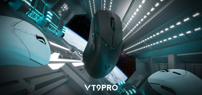 Rapoo VT9PRO Wireless Gaming Mouse PAW3398 26000 DPI Lightweight Programmable Ergonomic Gaming Mouse with Type-C Rechargeable Dual Mode