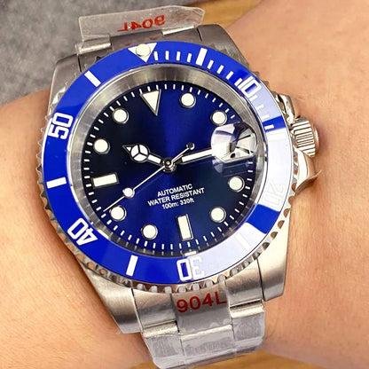 200m Waterproof Miyota8215 Automatic Men Watch Diver Watches 40mm Mechanical Movement Luminous Jubilee Strap Glide Lock Buckle
