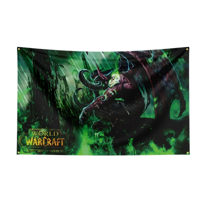 90X150CM Worlds of Warcrafts Wow Flag Polyester Digital Printed Game Tapestry Curtain For Decor dota1s