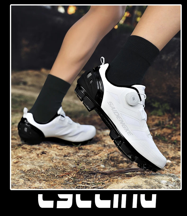 Zapatillas de ciclismo unisex nuevas, profesionales, ligeras, de lujo, originales, de carretera, de goma, para MTB, de competición, de moda, para bicicleta urbana y deportes callejeros