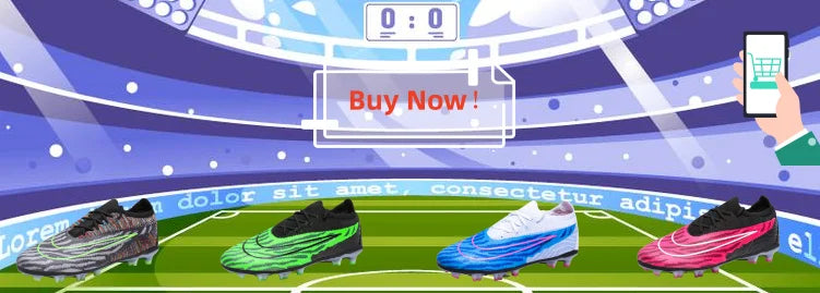 New Unisex Long Spike Football Boots Men Broken Nail Soccer Shoes AG/TF Training Soccer Cleats Sneakers Non-Slip Ankle Shoes