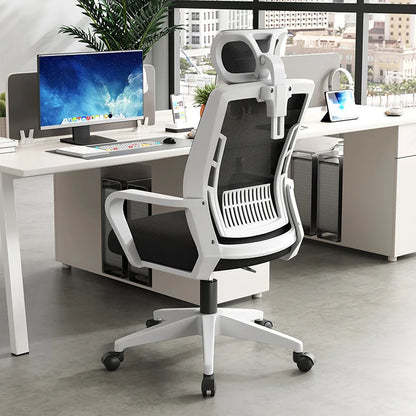Ergonomic Gaming Chair Office Chair with Adjustable Headrest, Lumbar Support, Liftable Seat, Swivel Design, Comfortable Home Office Chair