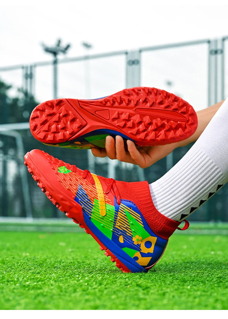 Football Boots Men Professional Soccer Shoes Sneaker Field Long Spikes Outdoor Competition Non Slip Comfortable Training Shoes