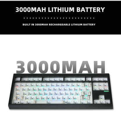ZUOYA GMK87L Mechanical Keyboard KIT  Gasket Structure VIA /Qmk Programmable Hot-Swap Three Mode Wireless RGB Keyboard KIT