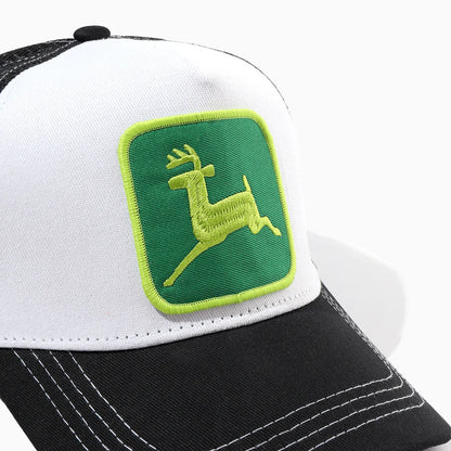 Cappellino da donna Elk Embroidery con visiera a becco d’anatra, cappellino da baseball a tesa larga con protezione solare, cappellino in rete regolabile, cappellino pronto per l’esportazione