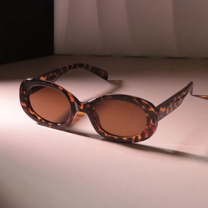 Round Luxury Oval Sunglasses Women Men Brand Designer Cute Black Sun Glasses Female Male Colors Mirror Oculos De Sol