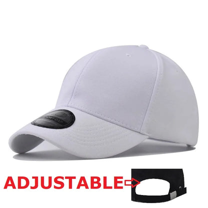 Casquettes Snapback fermées à l'arrière, non réglables, pour homme, de qualité, style hip-hop, ajustées, pour adulte, couleur unie, casquettes de baseball, 57-58 cm, pour petits visages