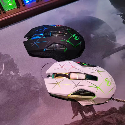 Wireless Gaming Mouse 2.4G Rechargeable Gaming Mouse with RGB Breathing Light, 2400 DPI, 6 Buttons, Instant Response Wireless Mouse for PC, Laptop & Gaming Switch