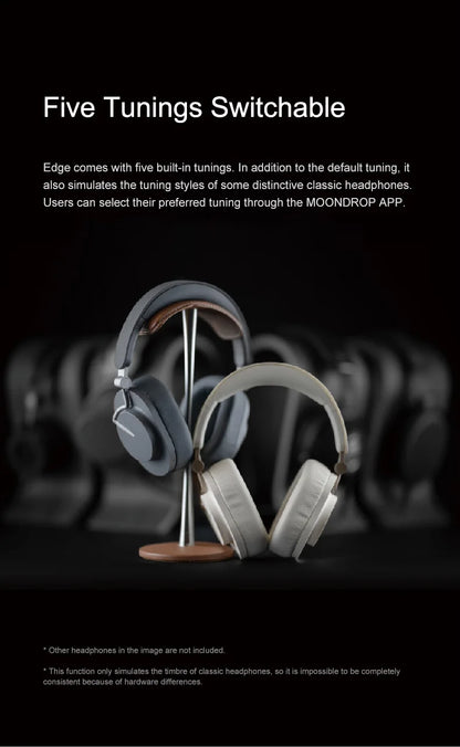 MOONDROP EDGE High-Fidelity Wireless ANC Headphones Bluetooth 5.4 LDAC Noise Cancelling Headset