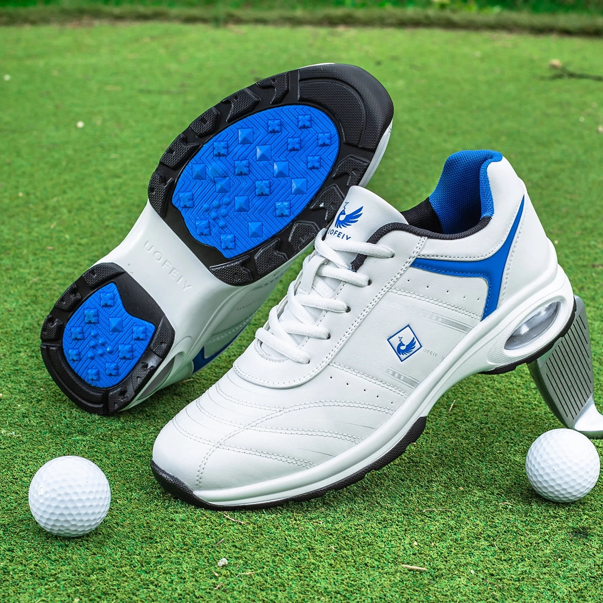 OIMKOI Men Golf Shoes Casual Breathable Waterproof Non-slip Golf Outdoor Training Shoes