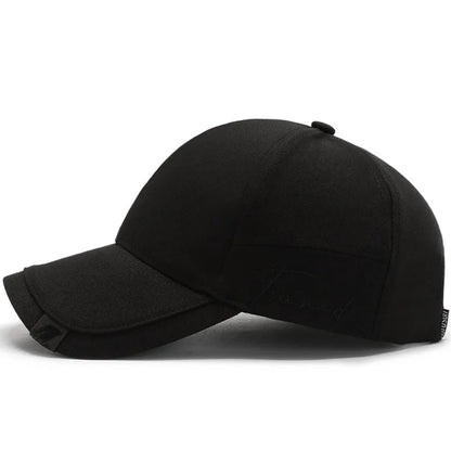 Snel drogende zonnepet voor dames, casual sportpet voor heren, grote maat baseballpet, 60-65 cm, verstelbare zonneklep, pet met klep