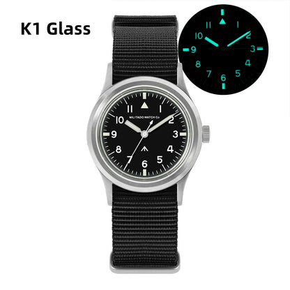 Militado ML14 36mm Watch VH31 Sweep Second Quartz Movement Watch Sapphire Crystal Super Luminous BGW9 C3 100m Waterproof Watches