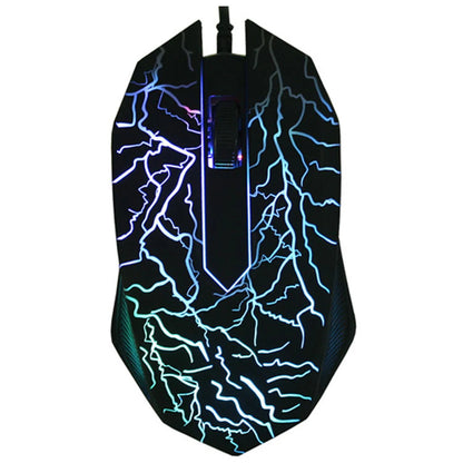 USB Wired Gaming Mouse RGB LED 2400 DPI Professional Gaming Mouse, Ergonomic USB Wired Gaming Mouse for PC, Laptop, Dota 2 & LOL