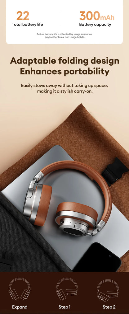 Lenovo LE602 Auriculares circumaurales Bluetooth 6.0 – Auriculares gaming HiFi estéreo ANC inalámbricos y con cable con micrófono ENC HD