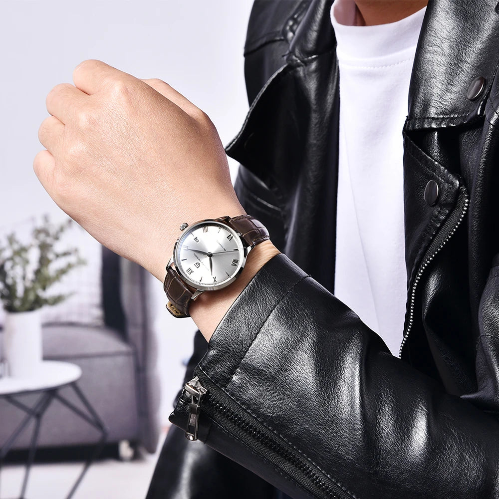 PAGANI DESIGN New NH35 Pilot Men Mechanical Watch Top Brand Sapphire Glass Automatic Watch 100M Waterproof Stainless Steel Watch