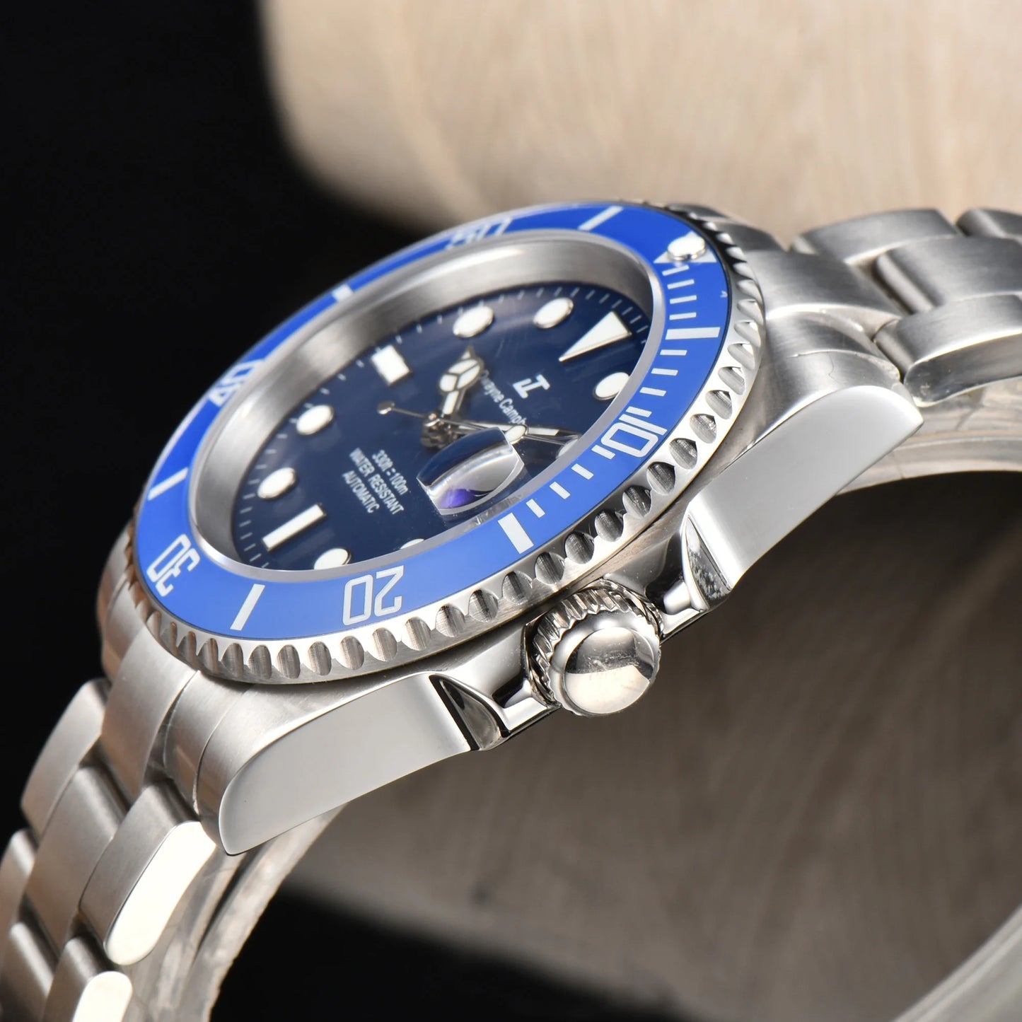 DWAYNE CAMPBELL Top Luxury NH35 Men's Automatic Mechanical Watch Waterproof Luminous Sapphire Glass Classic Business Wristwatch