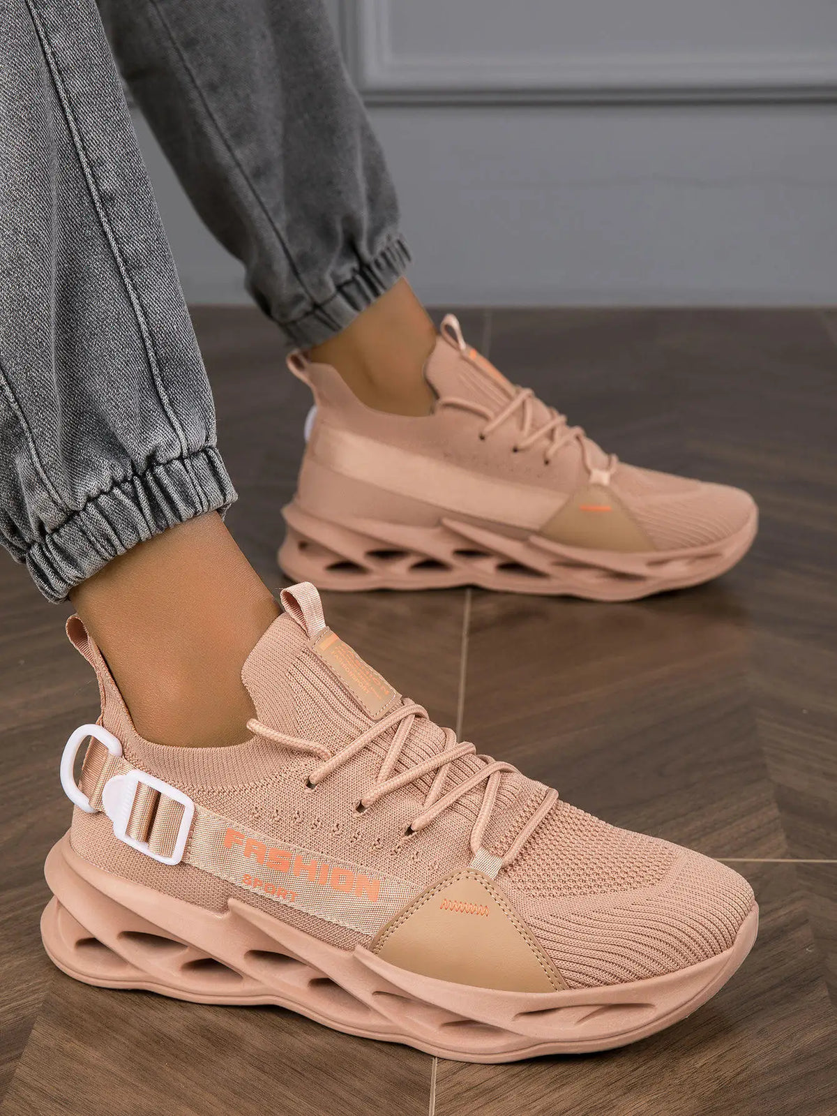 Modische lila Freizeit-Sneaker für Damen und Herren, Blade-Laufschuhe, große Größe 48, leichte, atmungsaktive Sportschuhe für Herren, Mesh-Sneaker