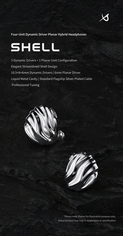 TRN SHELL 4DD+1Planar Hybrid Drivers In-Ear Earpohne IEM 0.78mm Detachable Cable Wired HIFI Music Earbuds Nozzle Design Headset