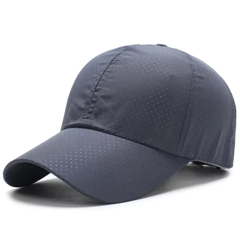 Snel drogende zonnepet voor dames, casual sportpet voor heren, grote maat baseballpet, 60-65 cm, verstelbare zonneklep, pet met klep