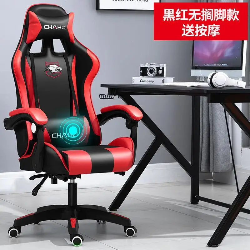 Joylive WCG Ergonomic Gaming Chair Leather Computer Chair Reclining Racing Office Chair with Adjustable Armrests for Gaming Room