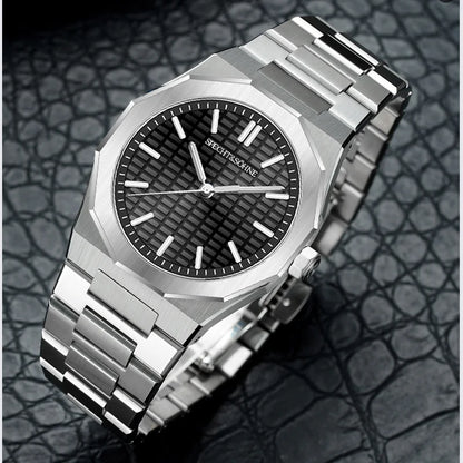 Novo relógio de pulso masculino Specht & Söhne 2026, raro e elegante, ultrafino, 38MM, em aço, cristal de safira, quartzo VH31