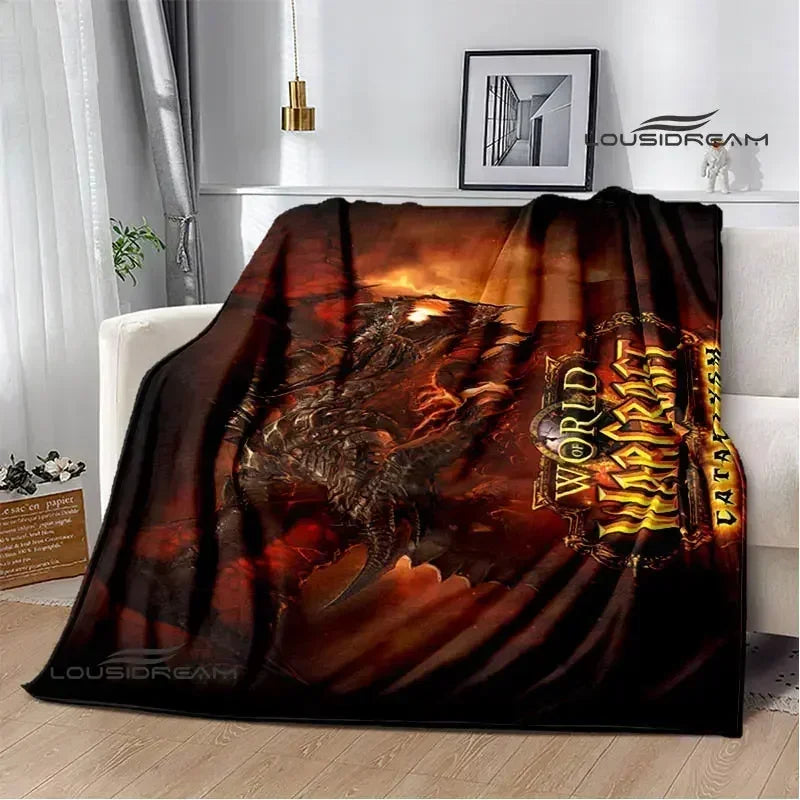 Game World of Warcraft Printed Blanket Picnic blanket Warm Flannel blankets Home bed linings blankets for beds Birthday Gift