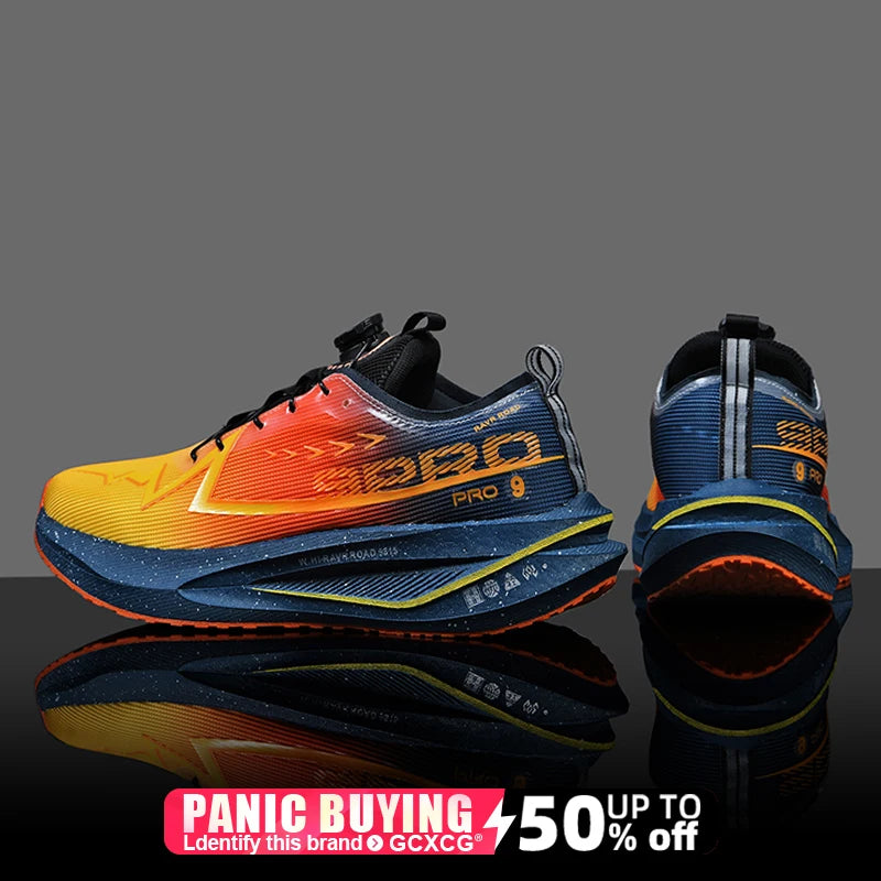 Scarpe da corsa da maratona da uomo con soletta in carbonio, sportive specializzate, traspiranti e leggere; scarpe da ginnastica da donna comode, sportive e antiscivolo