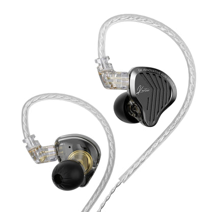 GK KUNTEN HiFi Dynamic Driver Earphones Wired In-Ear Headphones with Microphone, Detachable Cable DJ Music Earbuds, Professional HiFi Audio Earphones