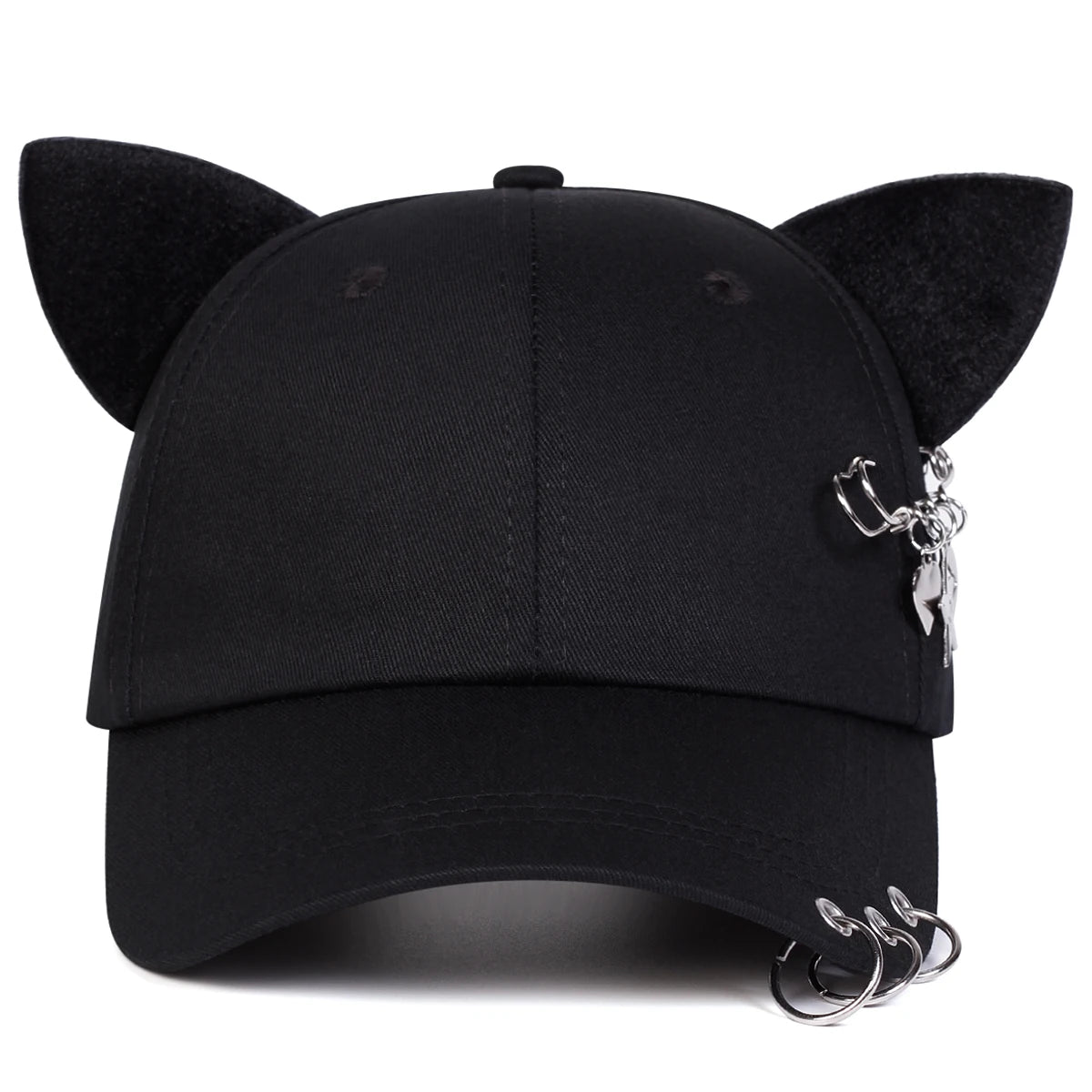 Unisex Cat Ear Pin Love Baseball Caps Spring Autumn Outdoor Adjustable Casual Hats Sunscreen Hat Sports Cap