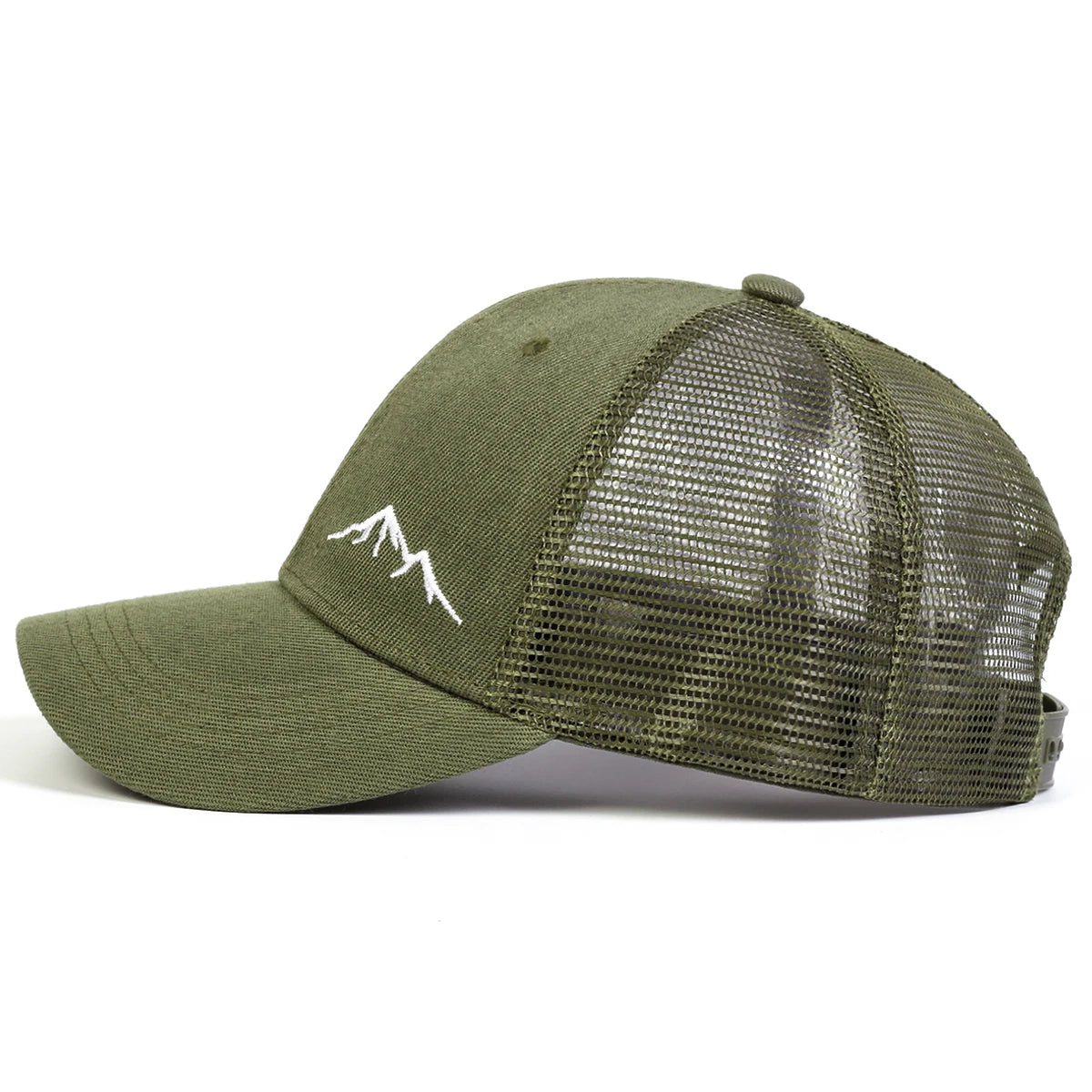 Unisex Minimalist Mountain Embroidery Baseball Net Caps Spring and Summer Outdoor Adjustable Casual Hats Sunscreen Hat