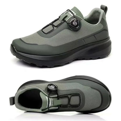 Zapatillas deportivas nuevas para hombre con botón giratorio, de plataforma, para conducir, para caminar, para actividades al aire libre, resistentes al desgaste, para correr y para deporte, talla grande