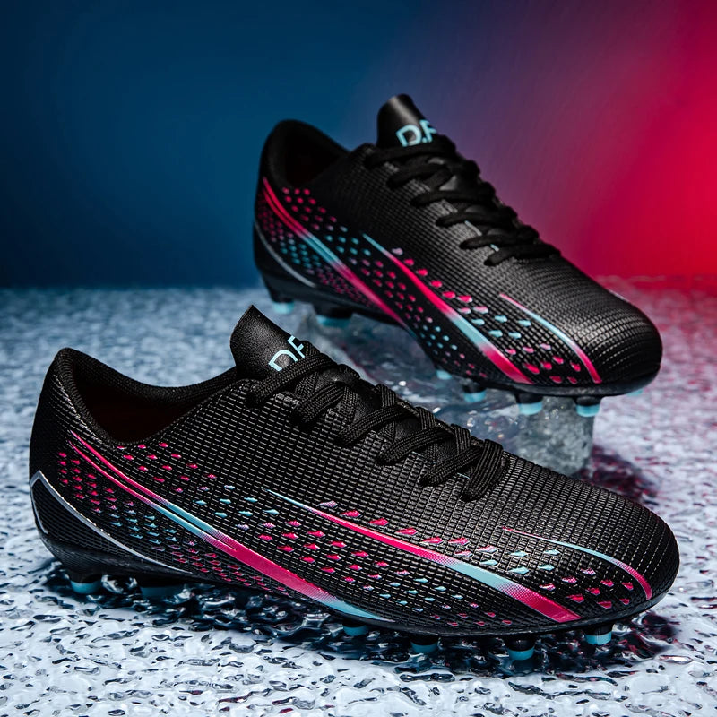 Hohe wasserdichte Fußballschuhe für Herren, rutschfest, robust, mit Stollendesign, atmungsaktivem Futter, für Outdoor-Rasenplätze, Profi-Fußball