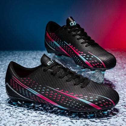 Hohe wasserdichte Fußballschuhe für Herren, rutschfest, robust, mit Stollendesign, atmungsaktivem Futter, für Outdoor-Rasenplätze, Profi-Fußball
