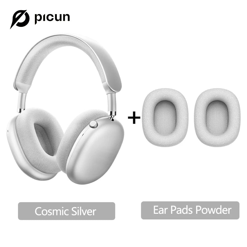Picun F8MAX ANC Wireless Headphones 59dB Noise Cancelling Bluetooth 6.0 Over Ear Headset with Spatial Audio, 180H Battery Life & HiFi Sound