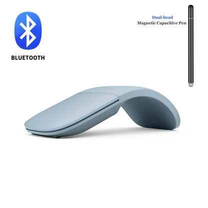 Bluetooth Arc Touch Mouse for Microsoft Surface, Wireless Ergonomic Bluetooth Mouse, Silent Foldable Laser Mouse for Laptop, PC & Windows