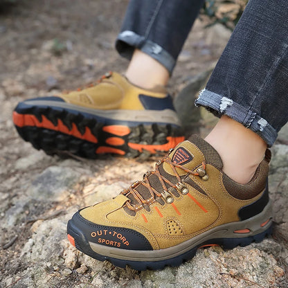 Retro Style Men  Sports Shoes Autumn and Winter Short Boots Anti Slip Hiking Shoe Suitable for Ankle Boots Urban Commuting 2025