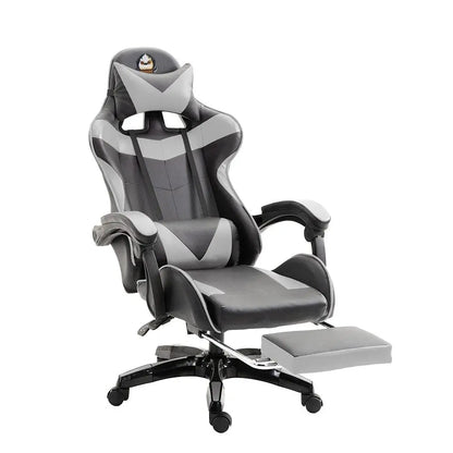 Cadeira gaming Poltrona gaming Cadeira de escritório ajustável em altura com função reclinável ajustável, orelhas de gato e almofadas