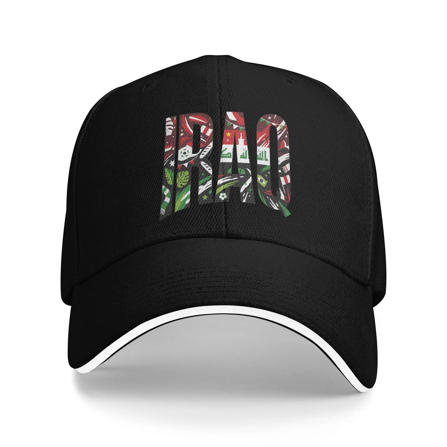 Women Men Iraq Flag Iraqi Outdoor Hat  Sun Cap Casual Baseball Cap Sunscreen Hats
