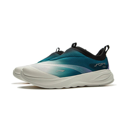 Li-Ning Men's SOFT GO 2 Walking Shoes COMFOAM Slip-on Soft Thick Heel LiNing Comfortable Wearable Sports Casual Shoes AGLV005