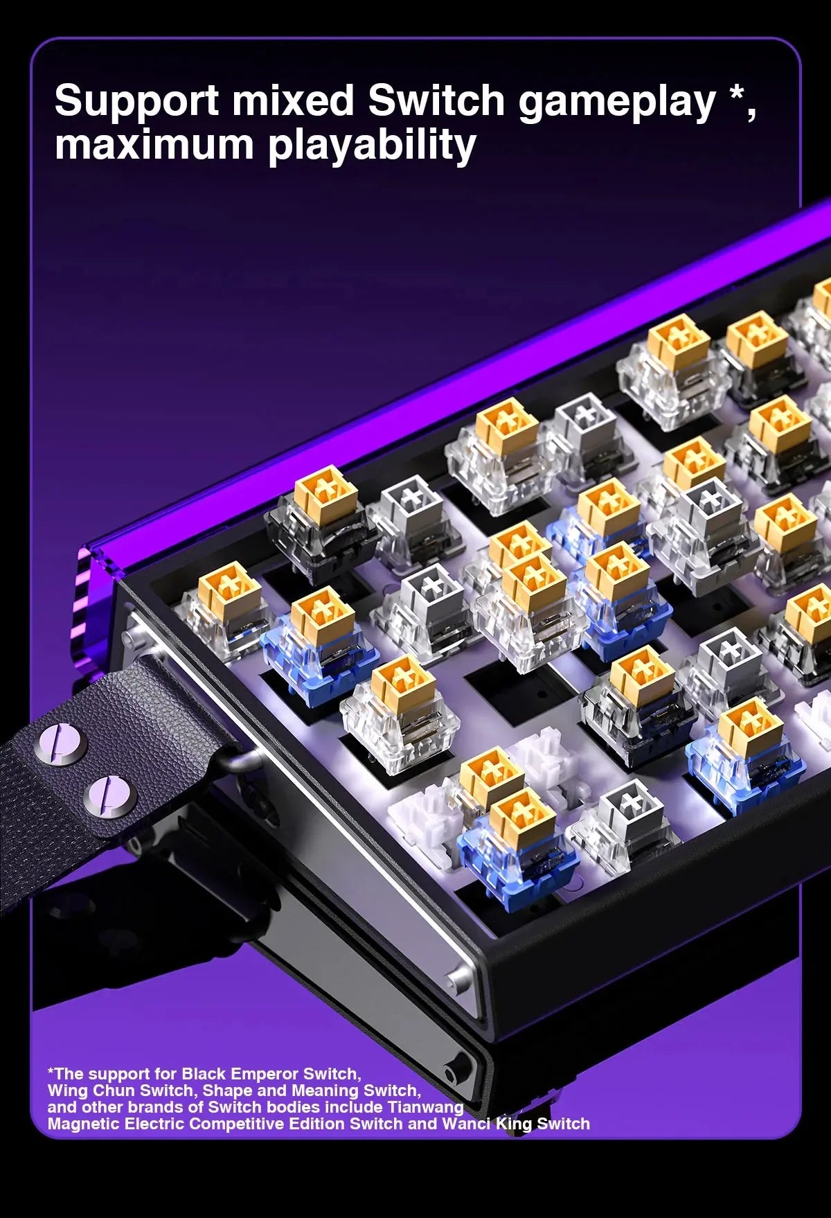 Teclado AULA HERO 68HE con interruptores magnéticos RGB Gaming mecánico Rapid Trigger retorno 8K con cable para esports personalizable