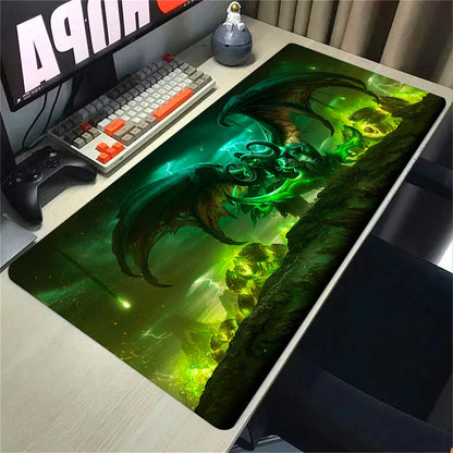 Natural Horde Alliance Mouse Pad Rubber Large Computer Desk Keyboard Mat HD World Of Warcraft Gaming Mousepad Speed Locking Edge