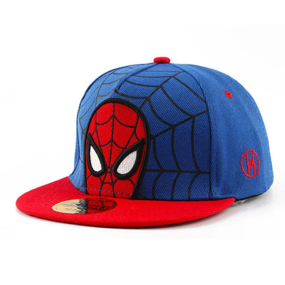 *2026 HotAnime Cartoon Spiderman Hats for Kids Toddler  Baseball Cap Spring Snapback Hip Hop Adjustable Caps